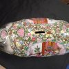 Large Ceramic Piggy Bank In The Chinese Famille Rose Design. SOLD.