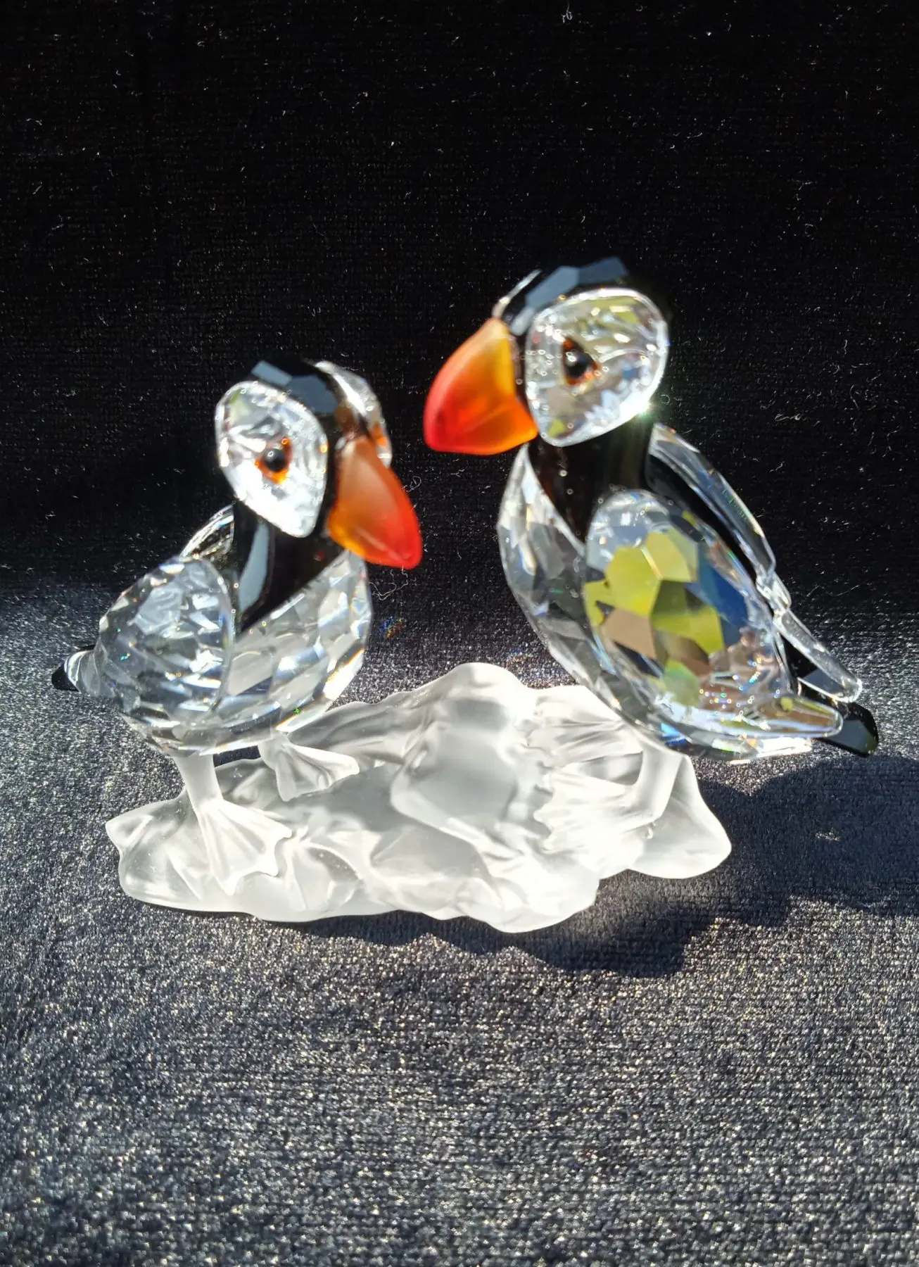 Swarovski Crystal Puffins 261643. Boxed With Certificate. SOLD