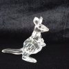 Swarovski Silver Crystal 181756 "Endangered Species" Mother Kangaroo With Baby. SOLD.
