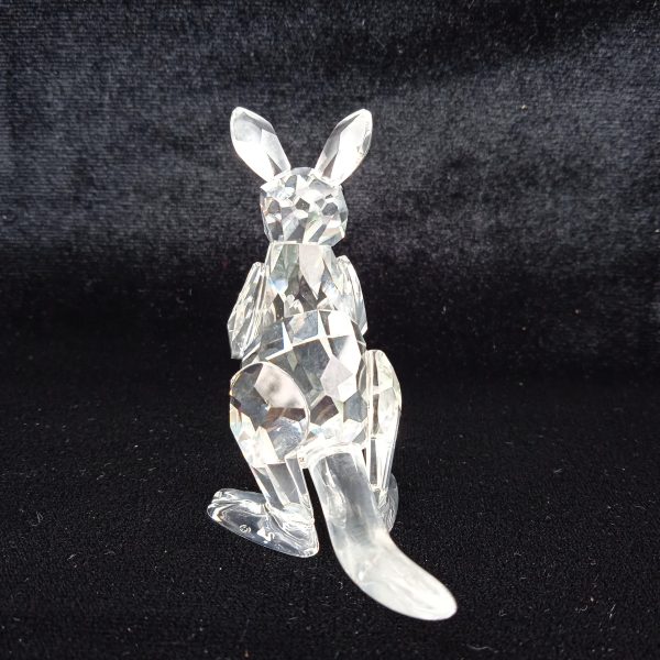 Swarovski Silver Crystal 181756 "Endangered Species" Mother Kangaroo With Baby. SOLD.