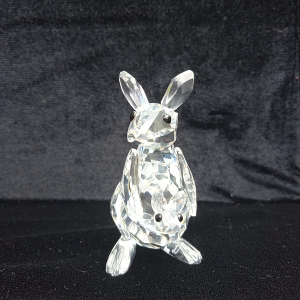Swarovski Silver Crystal 181756 "Endangered Species" Mother Kangaroo With Baby. SOLD.