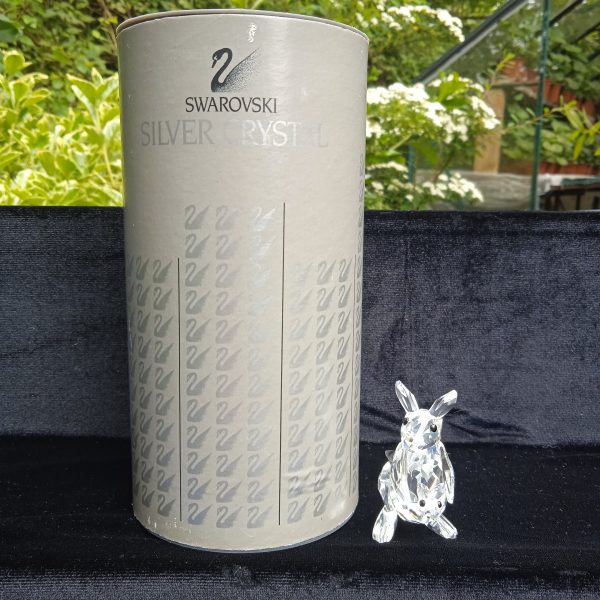 Swarovski Silver Crystal 181756 "Endangered Species" Mother Kangaroo With Baby. SOLD.