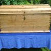 Vintage "Dutch" Domed Pine Blanket Box/Trunk. SOLD.