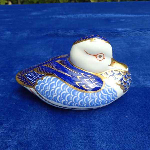 A Royal Crown Derby "Duck" Paperweight, Gold Stopper. SOLD.