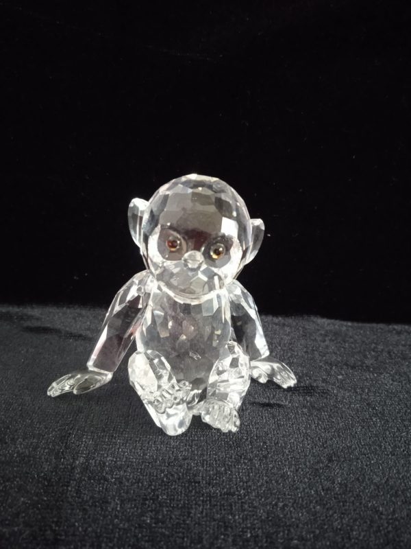 Swarovski Crystal Retired "African Wildlife" Chimp 221625. Boxed. SOLD.