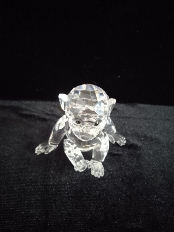 Swarovski Crystal Retired "African Wildlife" Chimp 221625. Boxed. SOLD.