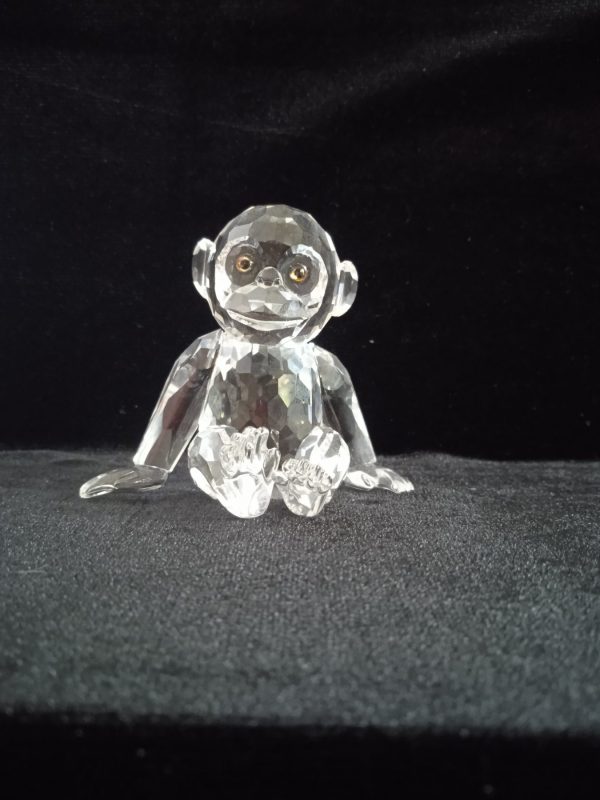 Swarovski Crystal Retired "African Wildlife" Chimp 221625. Boxed. SOLD.