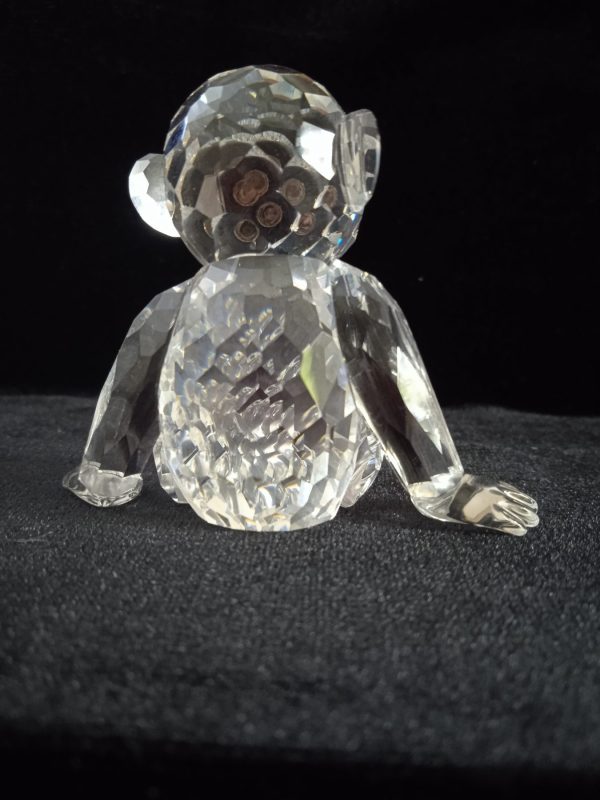 Swarovski Crystal Retired "African Wildlife" Chimp 221625. Boxed. SOLD.