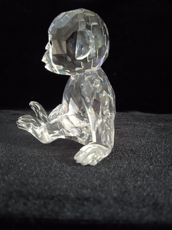 Swarovski Crystal Retired "African Wildlife" Chimp 221625. Boxed. SOLD.