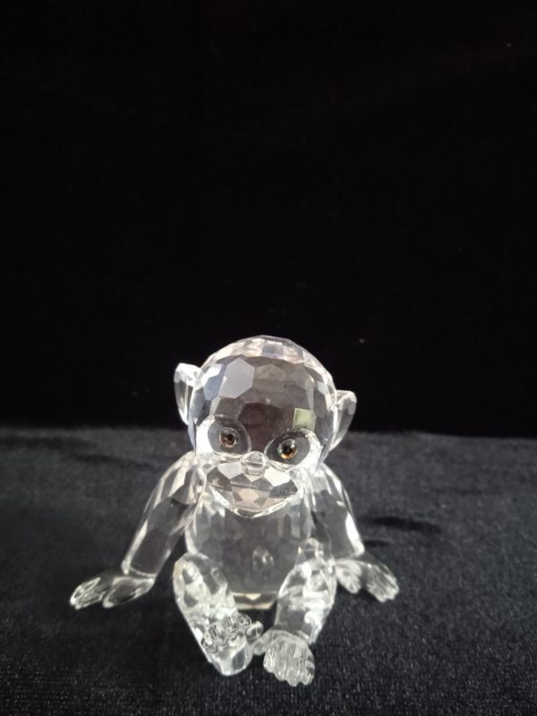 Swarovski Crystal Retired "African Wildlife" Chimp 221625. Boxed. SOLD.