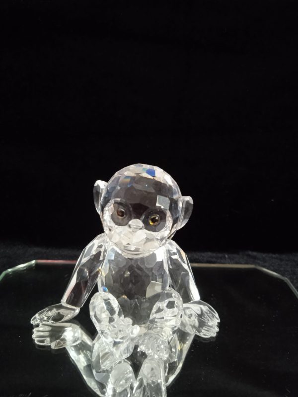 Swarovski Crystal Retired "African Wildlife" Chimp 221625. Boxed. SOLD.