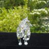 Swarovski Silver Crystal Retired "Woodland Friends" Large Wolf. No 207549. Boxed. SOLD.