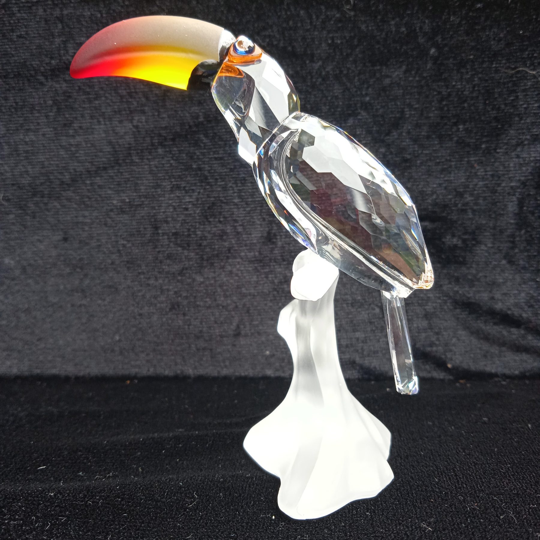 Swarovski Silver Crystal Retired "Feathered Friends" Toucan No 234311 Boxed. SOLD