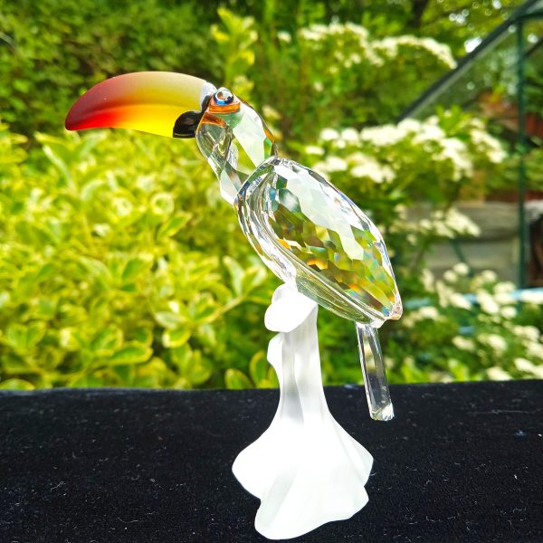 Swarovski Silver Crystal Retired "Feathered Friends" Toucan No 234311 Boxed. SOLD