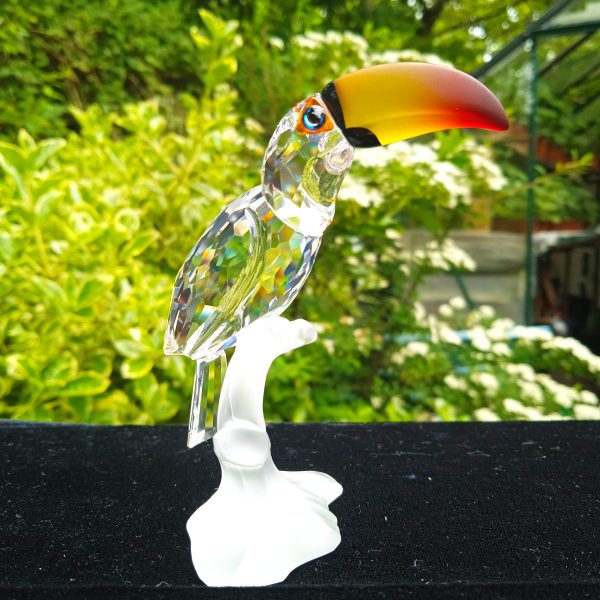 Swarovski Silver Crystal Retired "Feathered Friends" Toucan No 234311 Boxed. SOLD