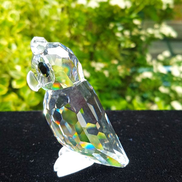 Swarovski Silver Crystal "Woodland Friends" Large Owl No 010022 Boxed. Sold.