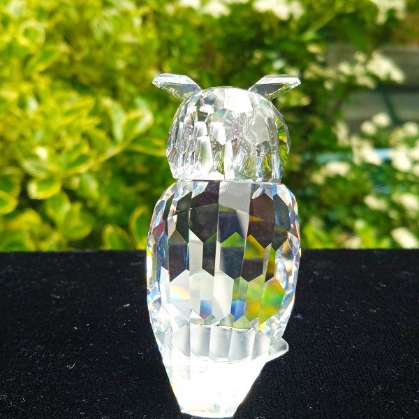 Swarovski Silver Crystal "Woodland Friends" Large Owl No 010022 Boxed. Sold.
