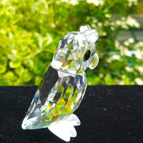 Swarovski Silver Crystal "Woodland Friends" Large Owl No 010022 Boxed. Sold.