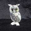 Swarovski Silver Crystal "Woodland Friends" Large Owl No 010022 Boxed. Sold.