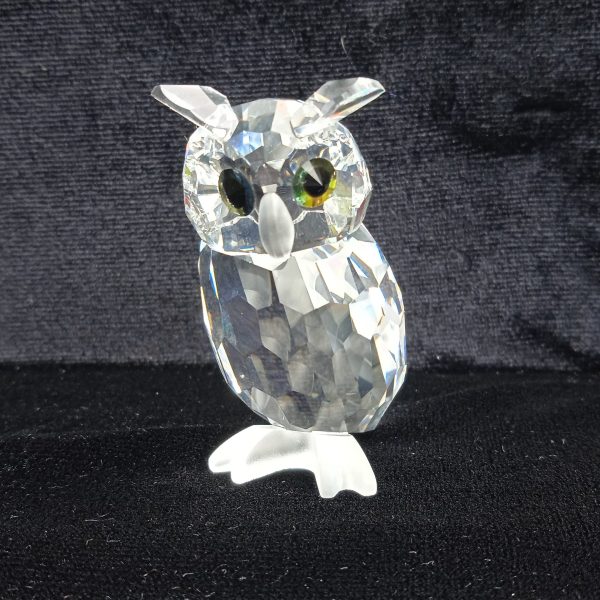 Swarovski Silver Crystal "Woodland Friends" Large Owl No 010022 Boxed. Sold.