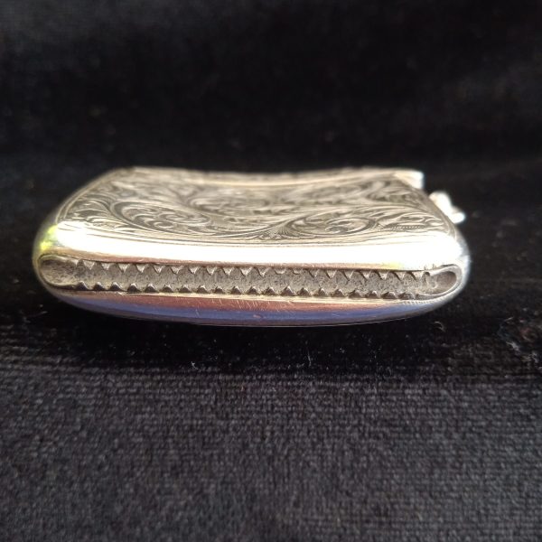 Silver Vesta Case. Hallmarked Birmingham 1946. SOLD.