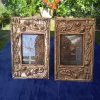 Vintage Pair Of Copper Fronted Art Nouveau Glazed Photo Frames. SOLD.