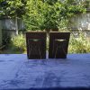 Vintage Pair Of Copper Fronted Art Nouveau Glazed Photo Frames. SOLD.