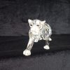 Swarovski Silver Crystal Retired Leopard No 217093 "African Wildlife" Boxed. SOLD