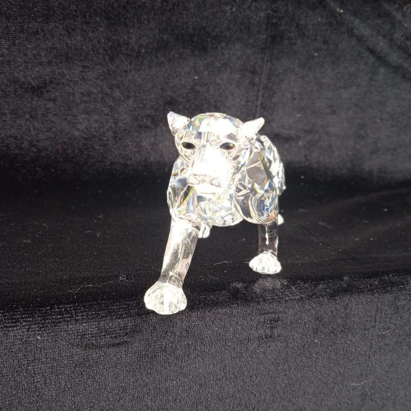 Swarovski Silver Crystal Retired Leopard No 217093 "African Wildlife" Boxed. SOLD