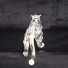 Swarovski Silver Crystal Retired Leopard No 217093 "African Wildlife" Boxed. SOLD