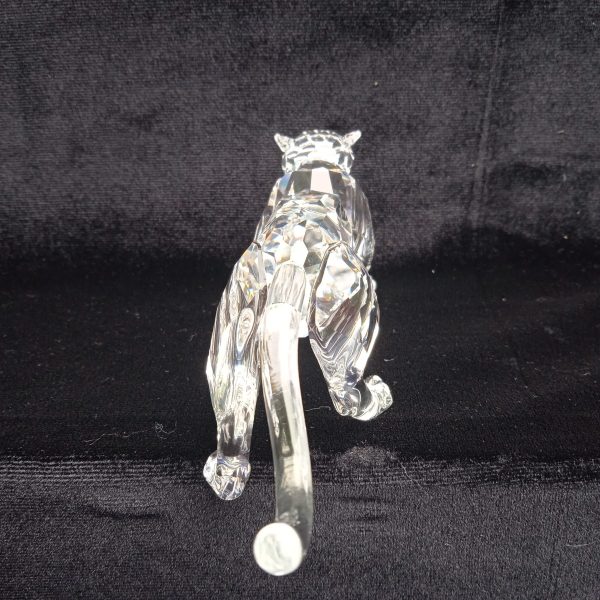 Swarovski Silver Crystal Retired Leopard No 217093 "African Wildlife" Boxed. SOLD