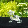 Swarovski Silver Crystal no 210460 "African Wildlife" Lion Cub. Boxed.
