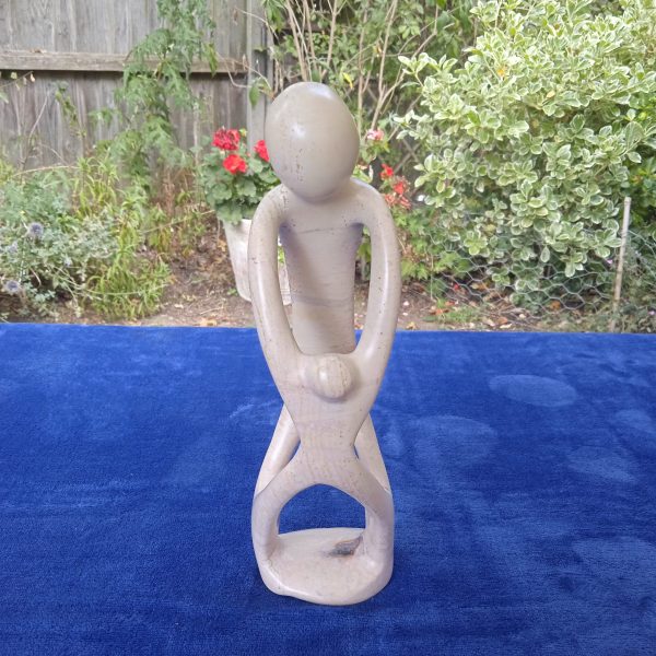 Vintage African Hand Carved Soapstone Figurine.