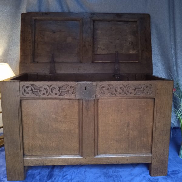 18th Century Oak Coffer. SOLD.