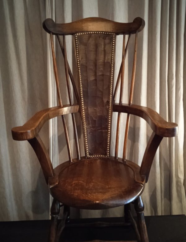 Antique 19th Century Oak" Goldsmiths Style" Windsor Stick Back Chair. C1830/50. SOLD.