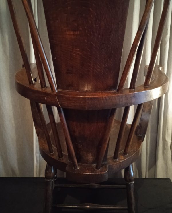 Antique 19th Century Oak" Goldsmiths Style" Windsor Stick Back Chair. C1830/50. SOLD.