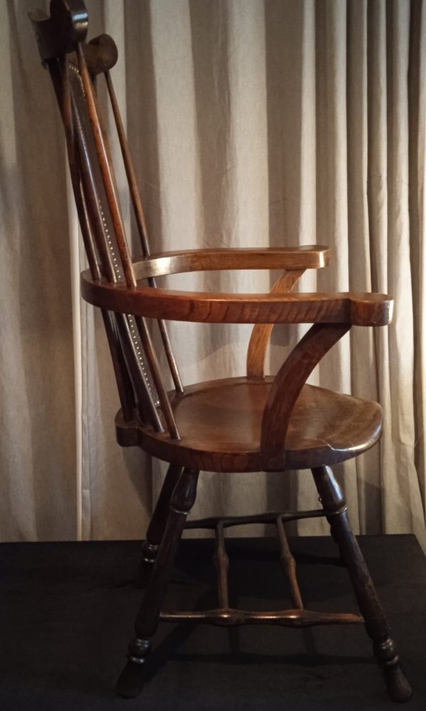 Antique 19th Century Oak" Goldsmiths Style" Windsor Stick Back Chair. C1830/50. SOLD.