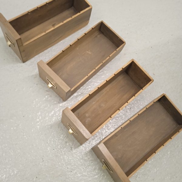 Antique Oak 10 Drawer Upright Filing Chest With Original Brass Fitting. C1900. SOLD.