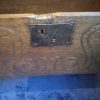 C18TH ( Circa 1720) Carved Oak Six Plank Coffer. SOLD.