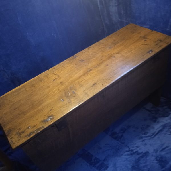 C18TH ( Circa 1720) Carved Oak Six Plank Coffer. SOLD.